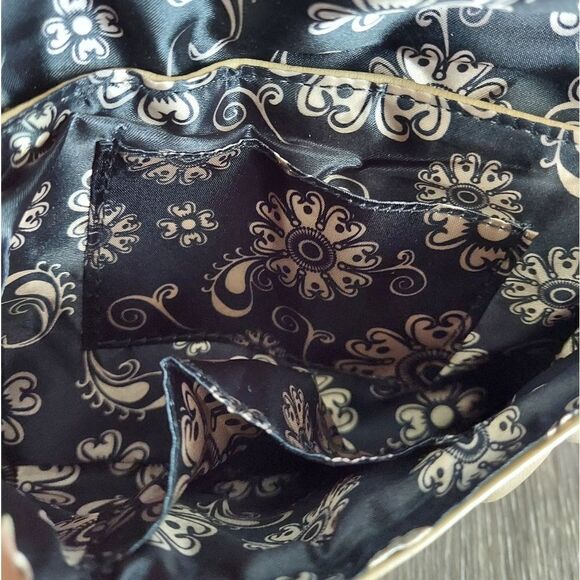 Grace Adele Tan Quilt print Purse Clutch Shoulder Bag with Removable Strap - Picture 5 of 7